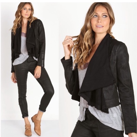 Free People Jackets & Blazers - Free People Drape Front Moto jacket size 0